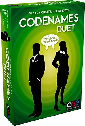 Preview thumbnail for 'Codenames: Duet - The Two Player Word Deduction Game by CGE Czech Games Edition