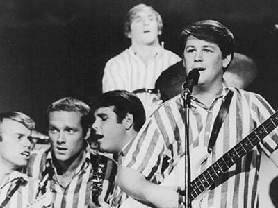 The Beach Boys were arguably the most popular rock group in the country with five separate albums simultaneously on the charts in 1964.