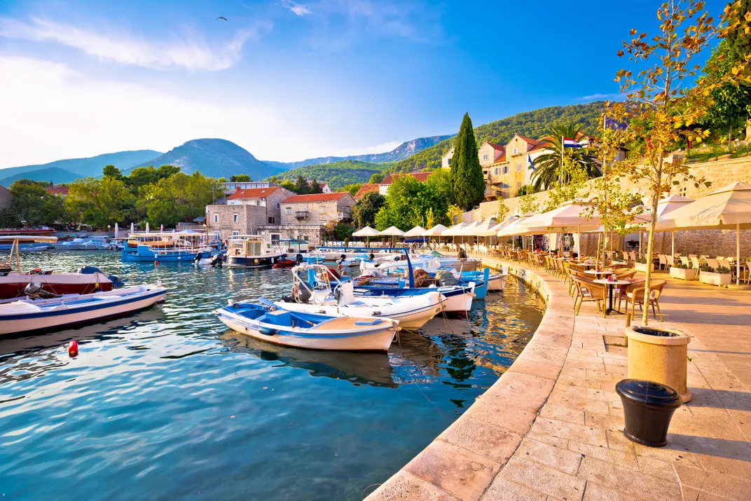 The harbor of Bol, on Brač's southern coast