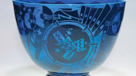 Designed by Viktor Schreckengost (American, 1906-2008); produced by Cowan Pottery Studio (Rocky River, Ohio, active 1912-1931). Engobed and glazed ceramic, with sgraffito design.