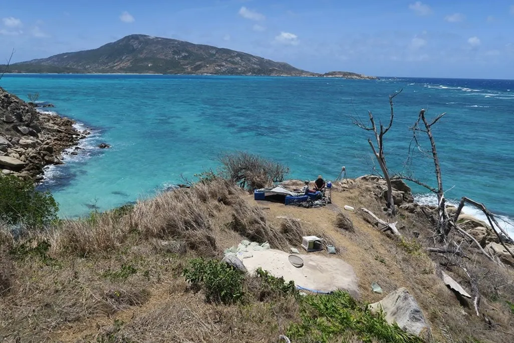 View of Jiigurru, where the pottery fragments were found