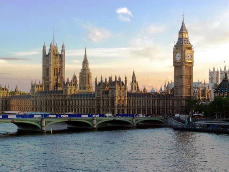 Parliament at sunset