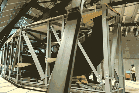 The Oseberg, a Viking ship built in 820 C.E., moved to its new home at the Museum of the Viking Age at the speed of ten inches per minute.