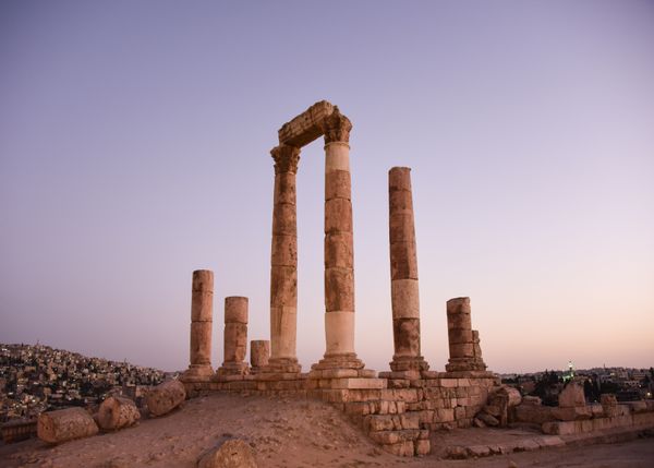 Dusk Over Amman: Captivating Views from the Citadel thumbnail