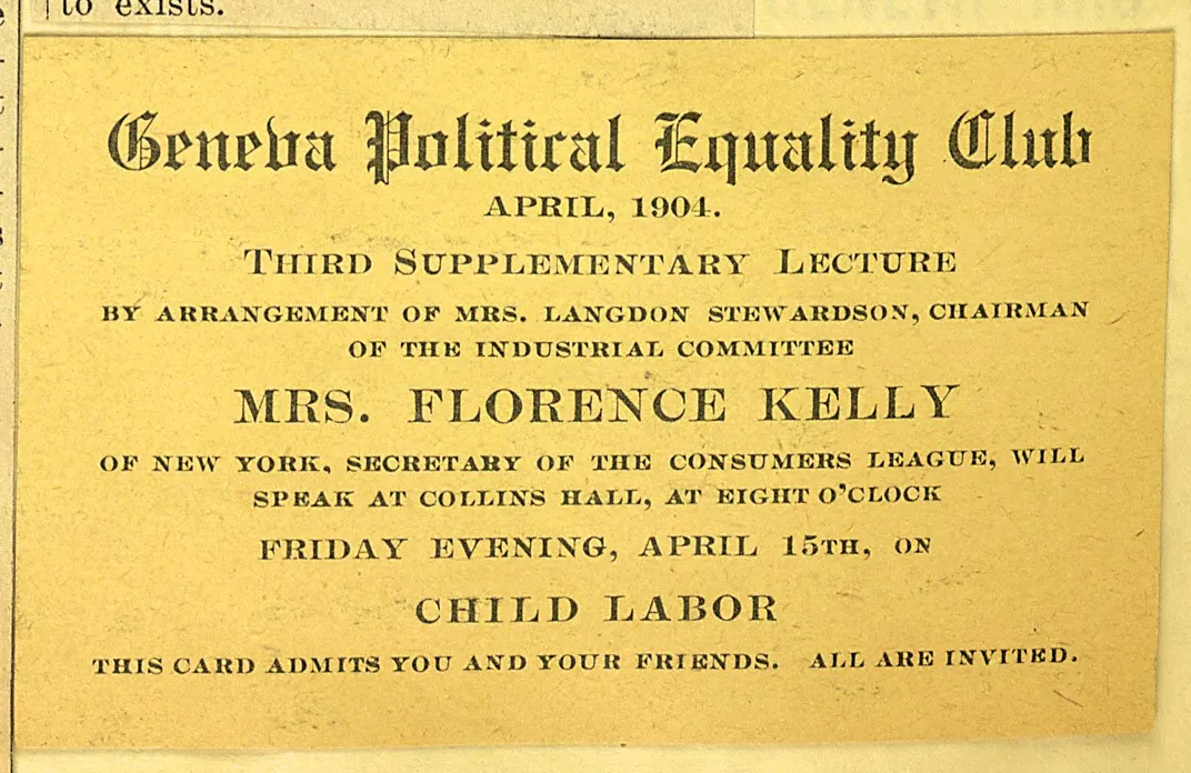 an aged ticket for a speech