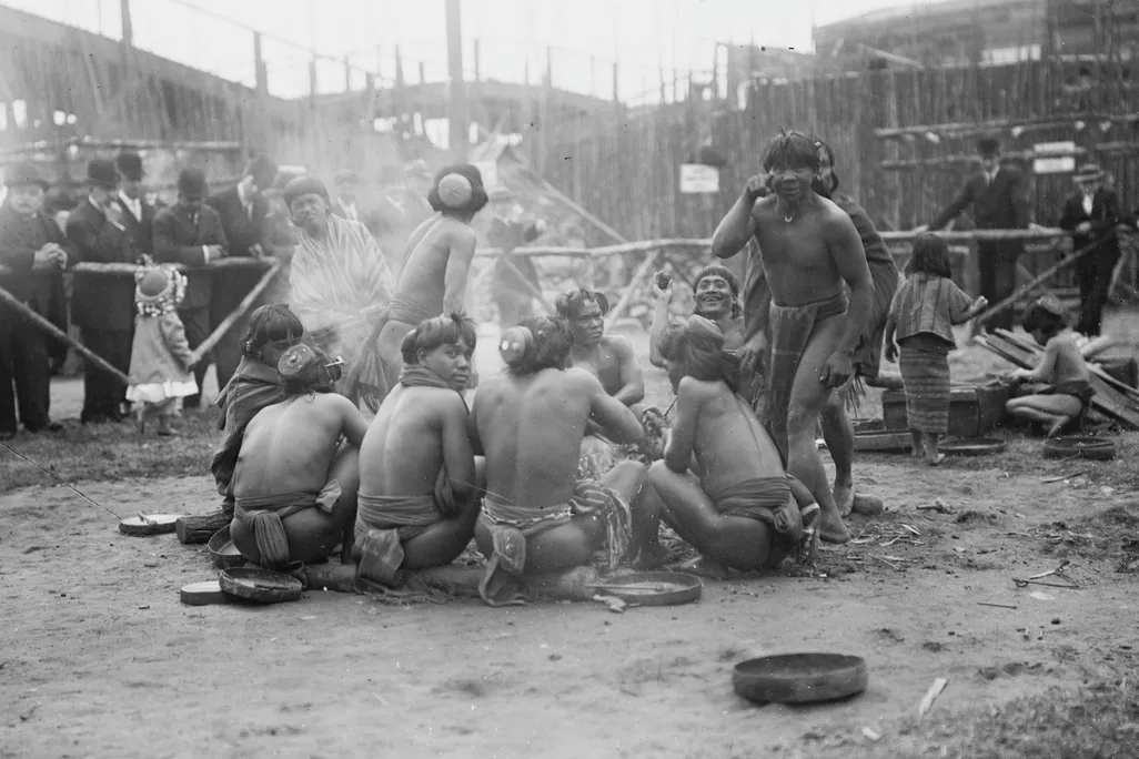 Igorrotes On Show At Coney Island