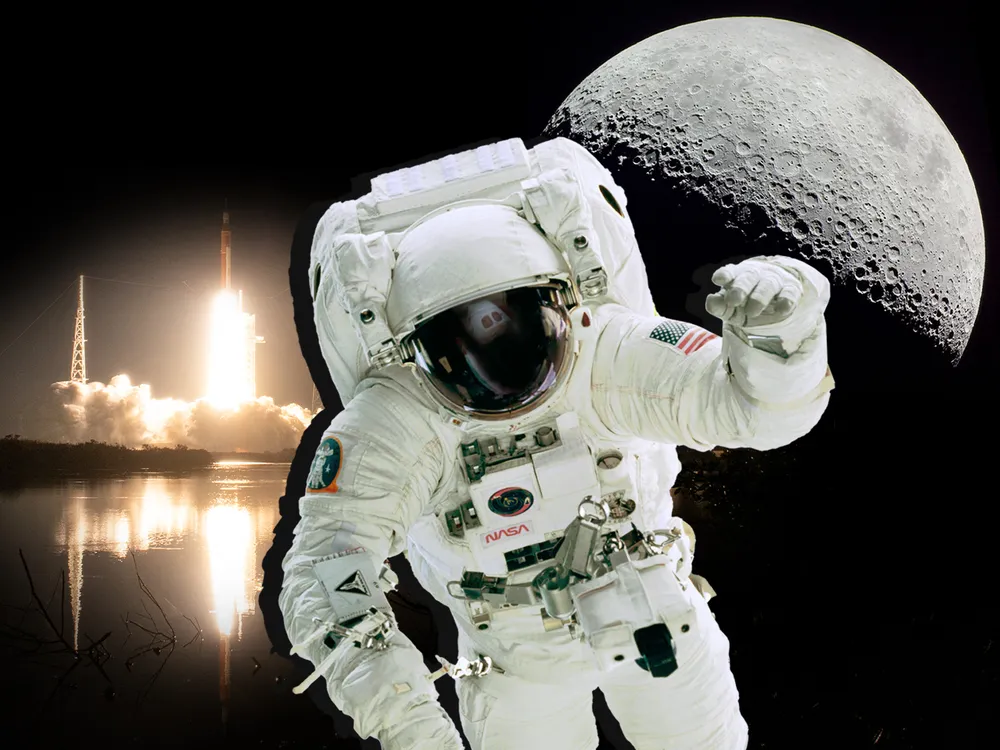 astronaut on moon hd