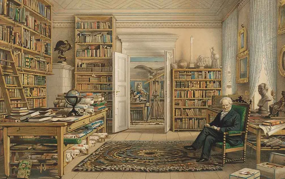 Humboldt in His Library (social)