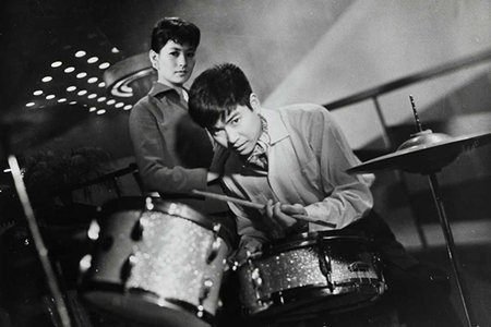 Promotional image, The Stormy Man, directed by Umetsugu Inoue, Image © 1957 Nikkatsu