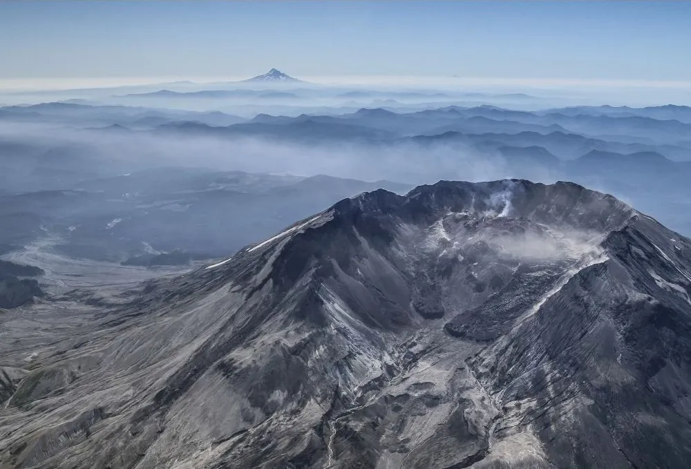 Mount St. Helens in 2018. (USGS)