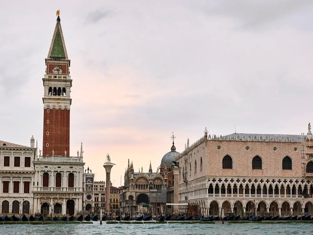 A photo of St. Mark's Square in Venice in early morning 