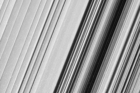 This image shows a region in Saturn's outer B ring. NASA's Cassini spacecraft viewed this area at a level of detail twice as high as it had ever been observed before. And from this view, it is clear that there are still finer details to uncover. Researchers have yet to determine what generated the rich structure seen in this view, but they hope detailed images like this will help them unravel the mystery.