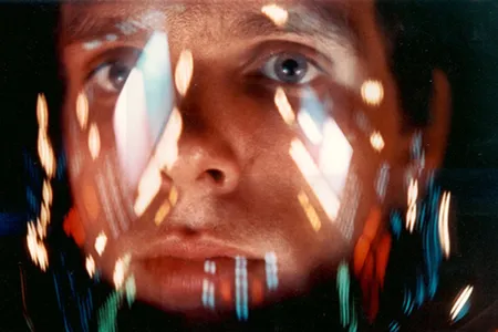 Keir Dullea, as astronaut Dave Bowman, heads into the unknown in Stanley Kubrick’s masterpiece.