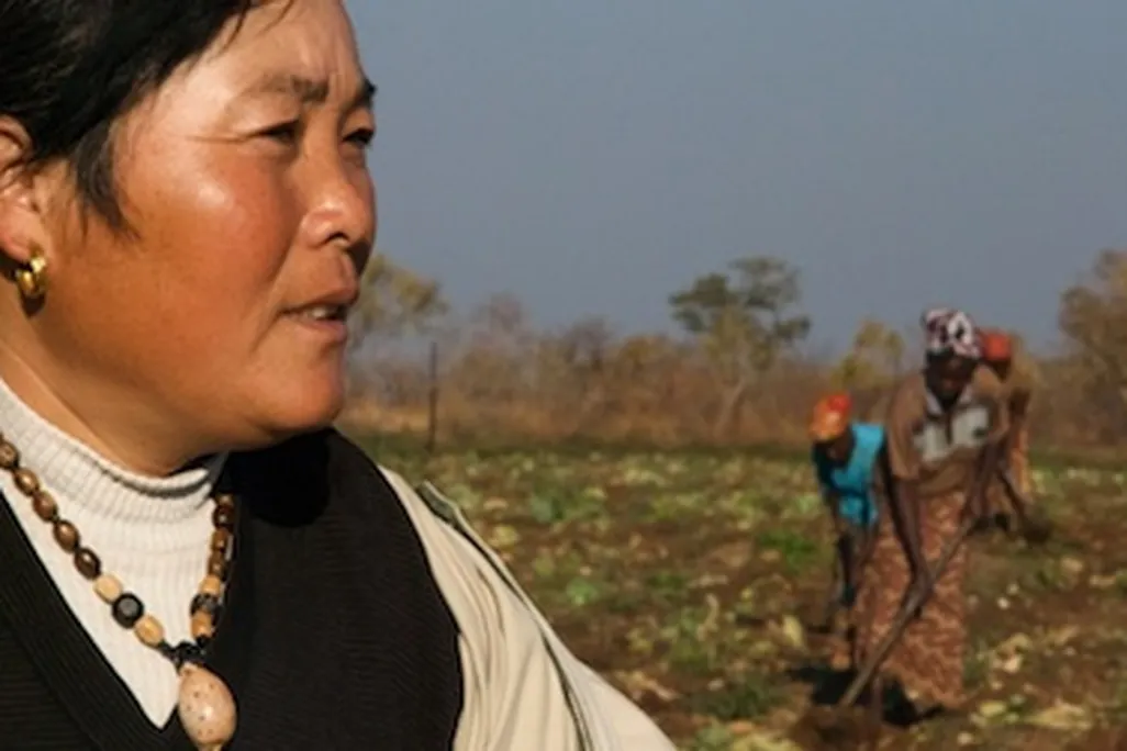 The sister-in-law of a Chinese farm owner