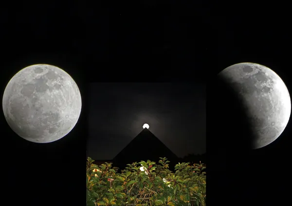 The Beaver Moon over Hawaii's Imiloa Center thumbnail