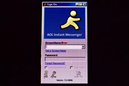 AIM users could log on and instantly ping messages back and forth, remotely chatting with friends, colleagues and loved ones.