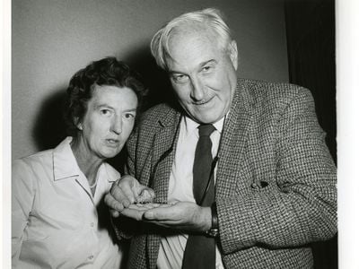 Mary Leakey and her husband Louis in 1962. 