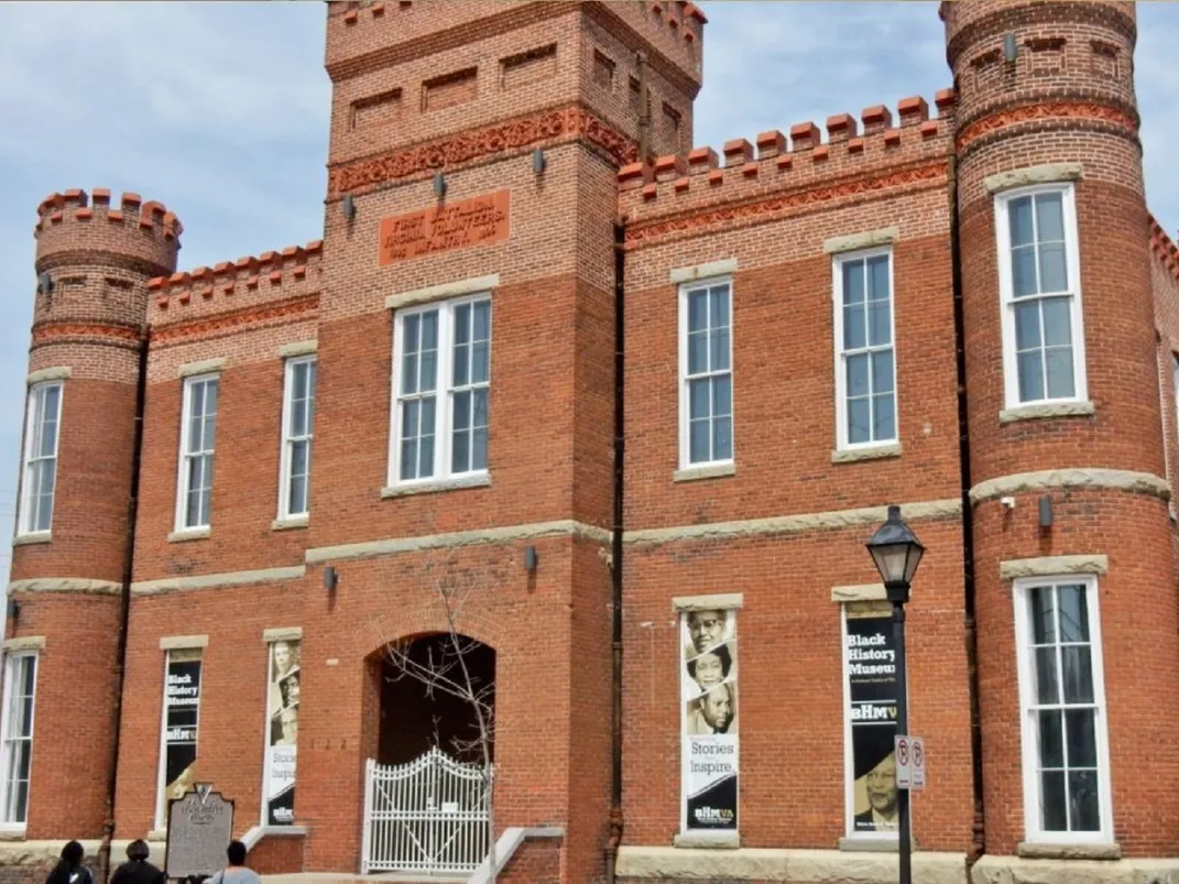 large brick building housing the Black History Museum and Cultural Center of Virginia