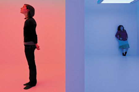 Explore installations, such as Chromosaturation, by Carlos Cruz-Diez, 1965, at the Hirshhorn until May 13.