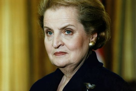 A 1997 photo of Madeleine Albright, who died at age 84 on March 23, 2022