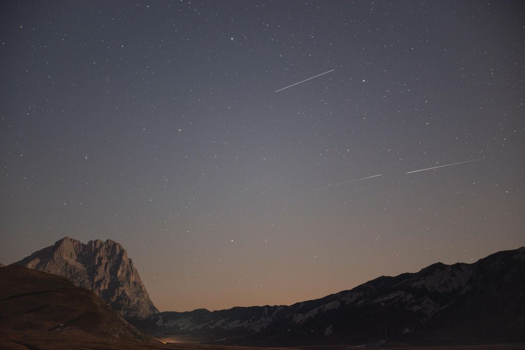 Perseids in L'Aquila, Italy