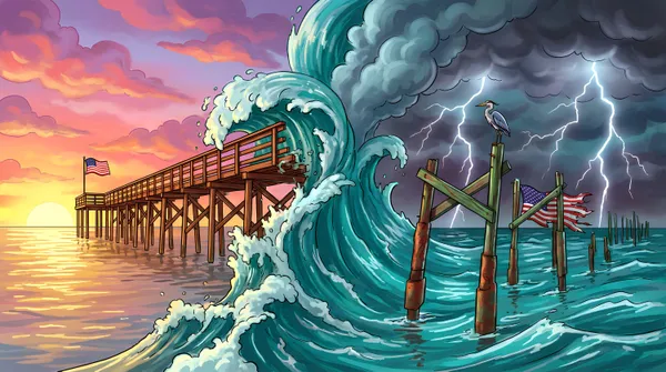 Helene's wave meets Heron's beauty thumbnail