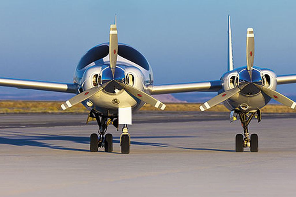 Head on, the Boomerang may be hard to fathom, but it’s easy to control — even if one engine quits.