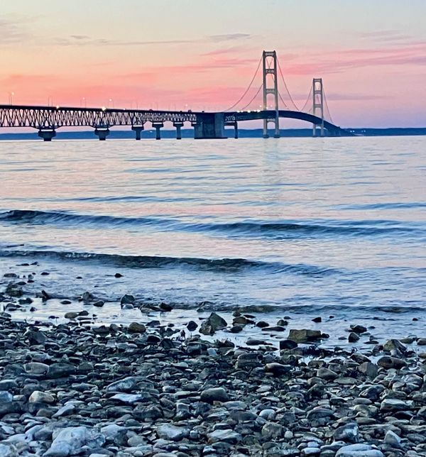 Mackinac Bridge at Twilight thumbnail