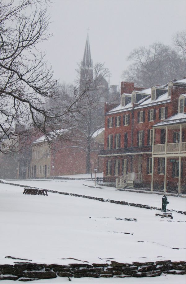 Harpers Ferry in the snow thumbnail