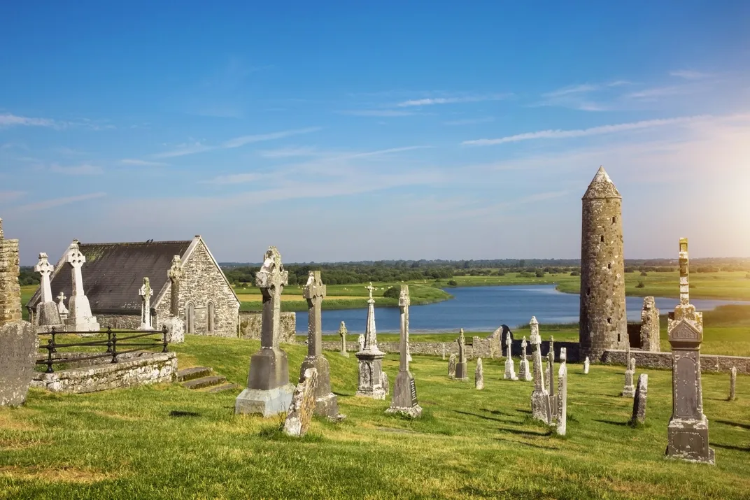 Early monastic site of Clonmacnoise