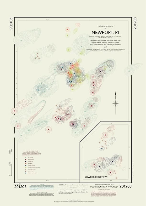 Mapping the Smells of New York, Amsterdam and Paris, Block by Block