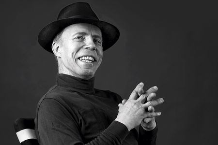 Gunther von Hagens wearing his signature black fedora
