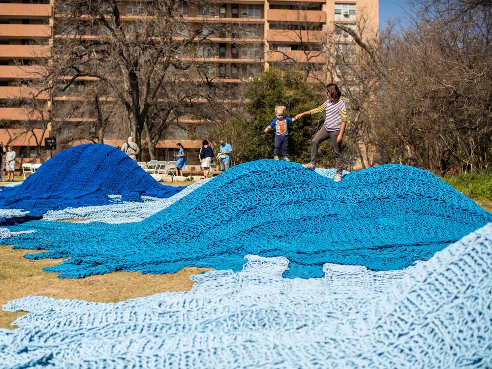 This Massive Installation in an Austin Park Is Made of Over a