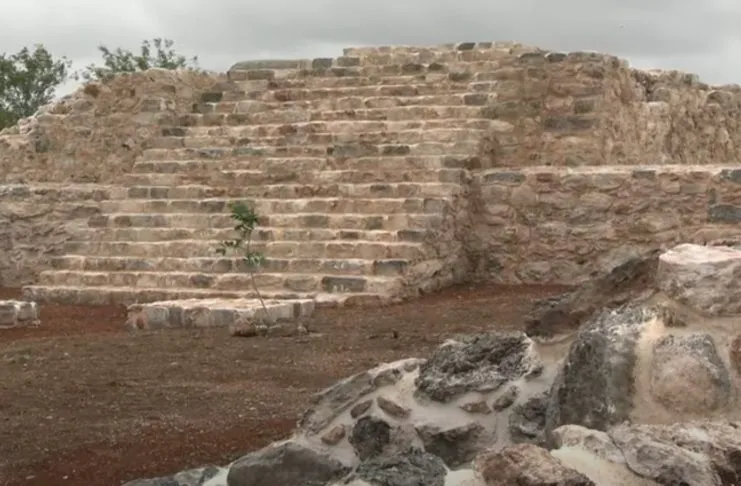 Maya stairway