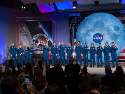 NASA's newest class of astronaut candidates at their graduation ceremony at Johnson Space Center.during their graduation ceremony at the agency’s Johnson Space Center in January of 2020. The class includes 11 NASA candidates, as well as two Canadian Space Agency (CSA) candidates.