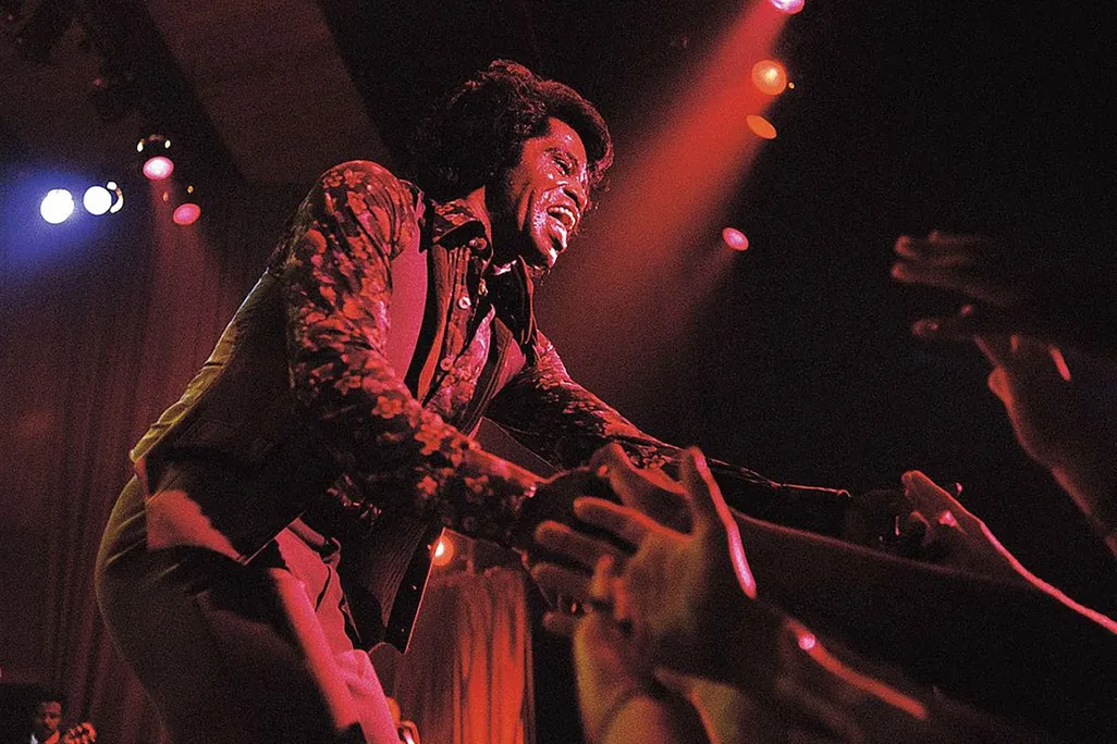 James Brown performs in 1979