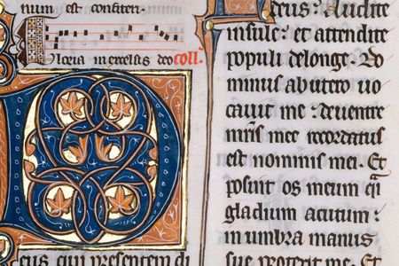 A different page from the Beauvais Missal, a manuscript created in the late 13th century



