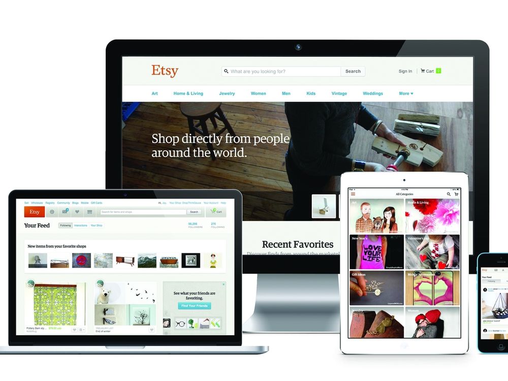 Etsy Product Design: Building the marketplace, global, ongoing.
