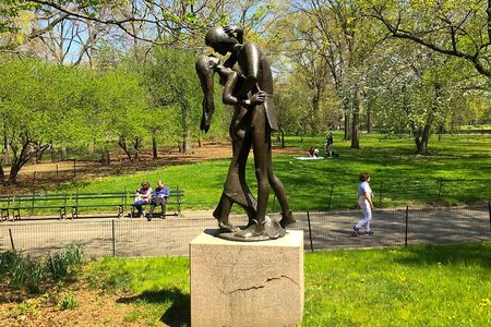 The Romeo and Juliet statue in Central Park. Only a handful of statues across New York City depict real women.