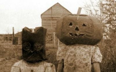 Pumpkinhead and cat(?), date unknown
