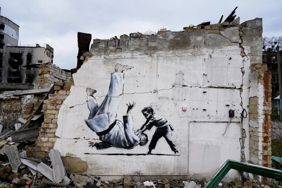 Banksy's other Borodyanka mural