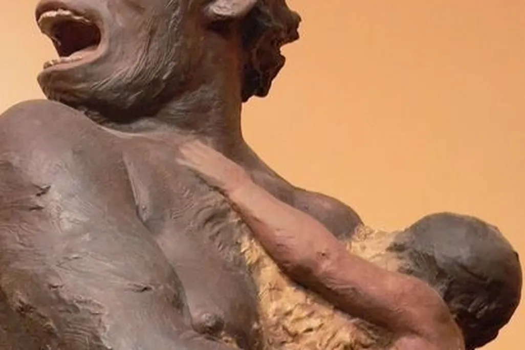 An artist’s vision of a Neanderthal