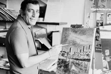 Tony Bennett painting in June 1971
