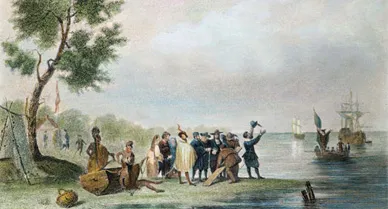 The British colonists who settled a bit of land they soon named Jamestown