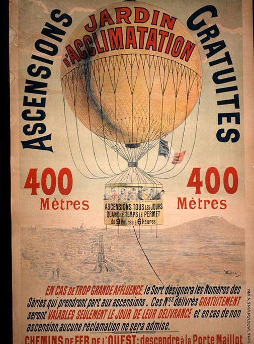 Balloons drew big crowds in turn-of-the-century Paris.
